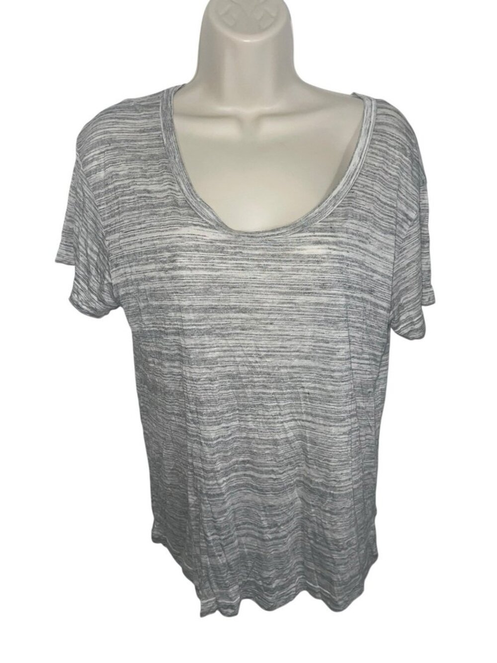LNA Women's Size Medium Gray Space-Dyed Lightweight Tee